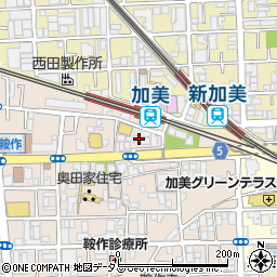 大阪府大阪市平野区加美鞍作1丁目4周辺の地図