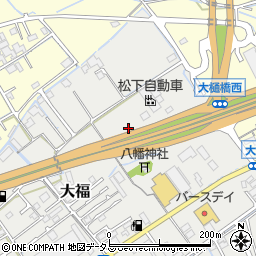 岡山バイパス周辺の地図