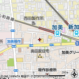 大阪府大阪市平野区加美鞍作1丁目3周辺の地図