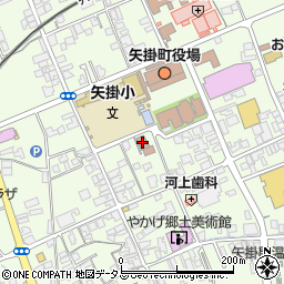 矢掛公民館周辺の地図