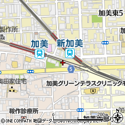 大阪府大阪市平野区加美鞍作1丁目5周辺の地図