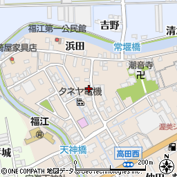 愛知県田原市福江町原ノ島45周辺の地図