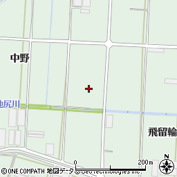 愛知県田原市赤羽根町中野周辺の地図