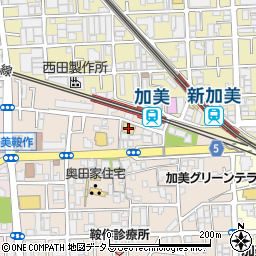 ファミリーマート加美駅南店周辺の地図