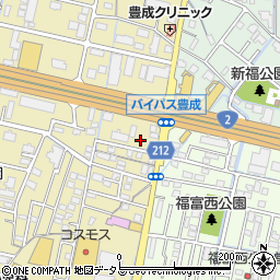 セブンイレブン岡山バイパス豊成店周辺の地図