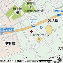愛知県田原市古田町エゲノ前138-1周辺の地図