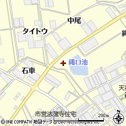 愛知県田原市高松町縄口周辺の地図
