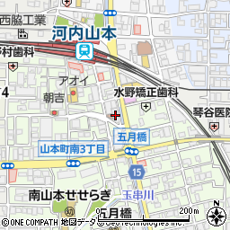関西みらい銀行山本支店周辺の地図
