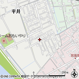 岡山県岡山市中区平井1124-13周辺の地図
