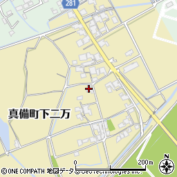 岡山県倉敷市真備町下二万2052周辺の地図
