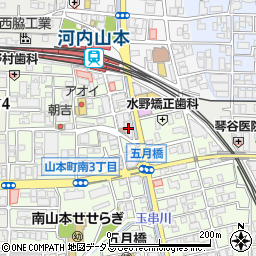 関西みらい銀行高安支店 ＡＴＭ周辺の地図