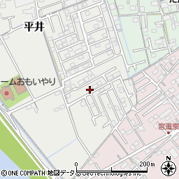 岡山県岡山市中区平井1124-4周辺の地図