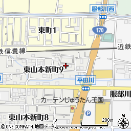 八尾東山本社宅周辺の地図