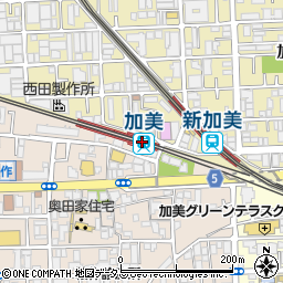 大阪府大阪市平野区周辺の地図