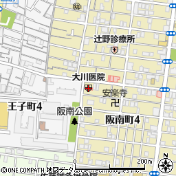 大川医院周辺の地図