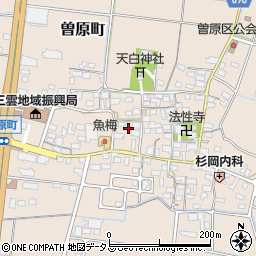 三重県松阪市曽原町836周辺の地図