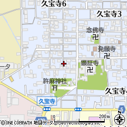 大阪府八尾市久宝寺5丁目2周辺の地図