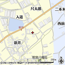 愛知県田原市高松町入道周辺の地図