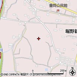 静岡県牧之原市堀野新田周辺の地図
