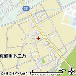 岡山県倉敷市真備町下二万2047周辺の地図
