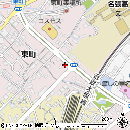 バジェットレンタカー名張店周辺の地図