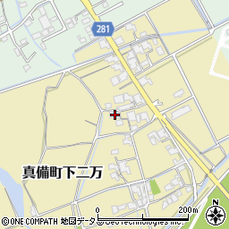 岡山県倉敷市真備町下二万2049周辺の地図