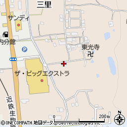 奈良県生駒郡平群町三里277周辺の地図
