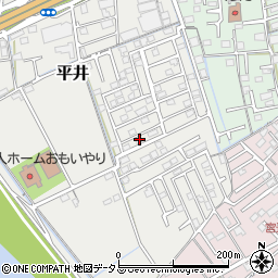 岡山県岡山市中区平井1120-35周辺の地図