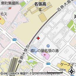 三重県名張市希央台２番町8周辺の地図