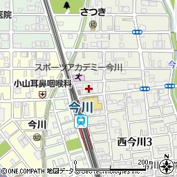 関西みらい銀行今川支店 ＡＴＭ周辺の地図