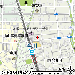ココカラファイン今川店周辺の地図