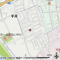岡山県岡山市中区平井1120-36周辺の地図