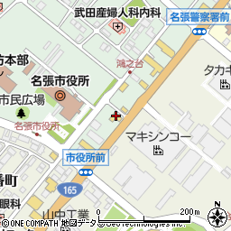 三重県名張市鴻之台１番町191周辺の地図