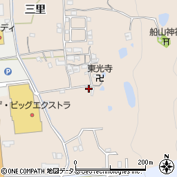 奈良県生駒郡平群町三里256周辺の地図