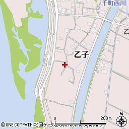 岡山県岡山市東区乙子47周辺の地図