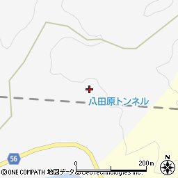 八田原トンネル周辺の地図