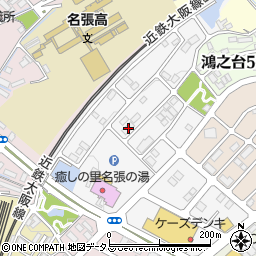 三重県名張市希央台２番町41周辺の地図
