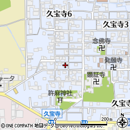 大阪府八尾市久宝寺5丁目周辺の地図