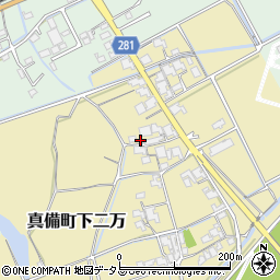 岡山県倉敷市真備町下二万2035-2周辺の地図