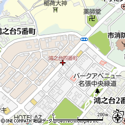 鴻之台四番町周辺の地図