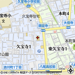 古本市場久宝寺店周辺の地図