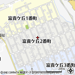 三重県名張市富貴ケ丘２番町95周辺の地図