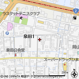 丸八ポンプ製作所岡山営業所周辺の地図