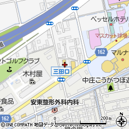 八剣伝 中庄店周辺の地図