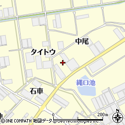 愛知県田原市高松町（中尾）周辺の地図