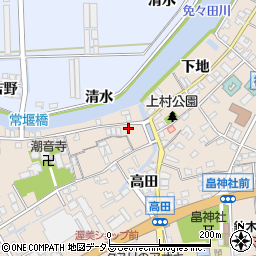愛知県田原市福江町原ノ島11周辺の地図