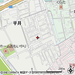岡山県岡山市中区平井1120-29周辺の地図