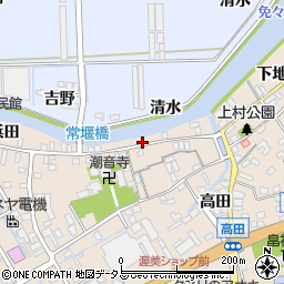 愛知県田原市福江町原ノ島25周辺の地図