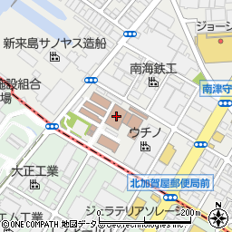 大阪市南部環境事業センター周辺の地図