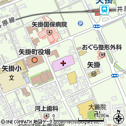 矢掛町役場　教育委員会周辺の地図